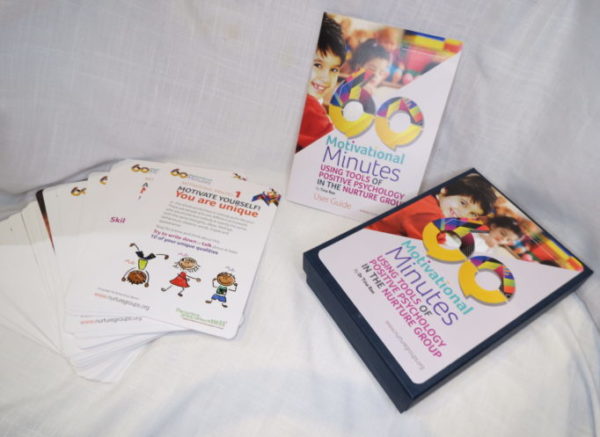 Motivational Minutes publication with cards and a booklet